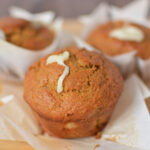 tender muffins perfectly spiced with cinnamon, cloves, nutmeg, and added carrots