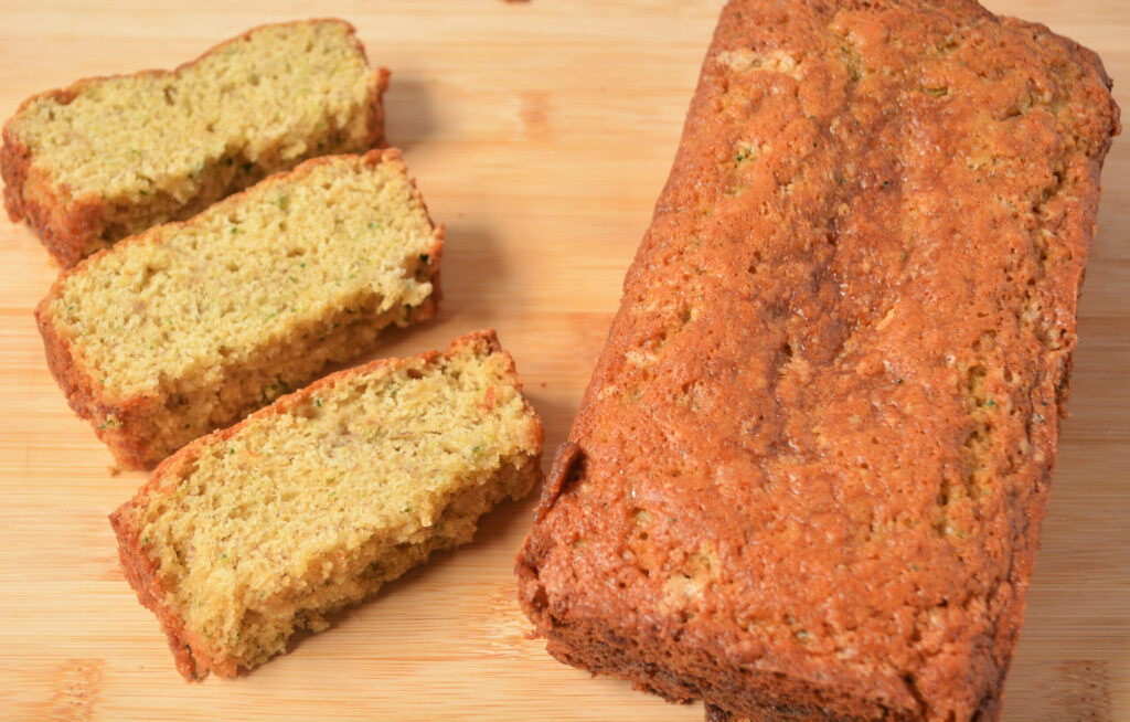 flavor packed quick bread using bananas and grated squash