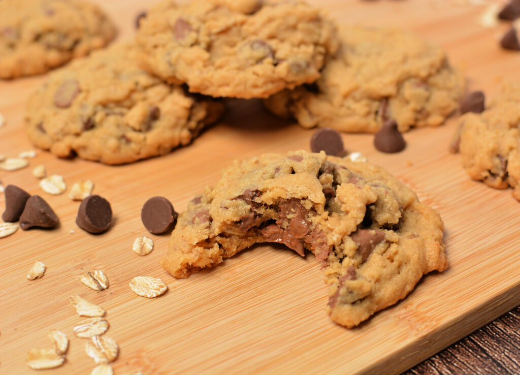 a bite taken out of a cookie