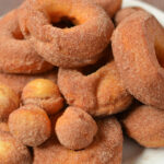 cinnamon sugar coated donuts made from biscuits
