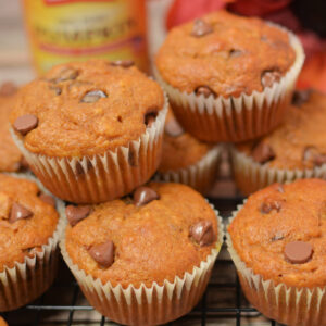 a Fall classic muffin combining pumpkin and banana