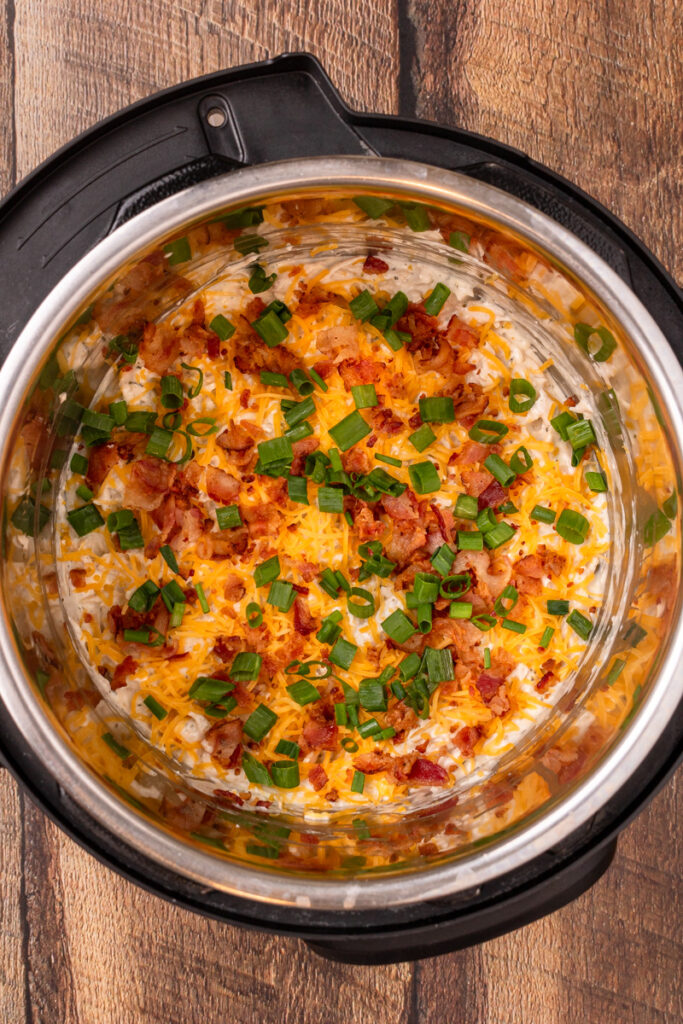 a creamy and delicious instant pot meal made using simple ingredients.