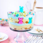 a look at a Easter trifle dessert ready to serve.