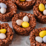 crunchy and chocolate filled cereal cups made for Easter.