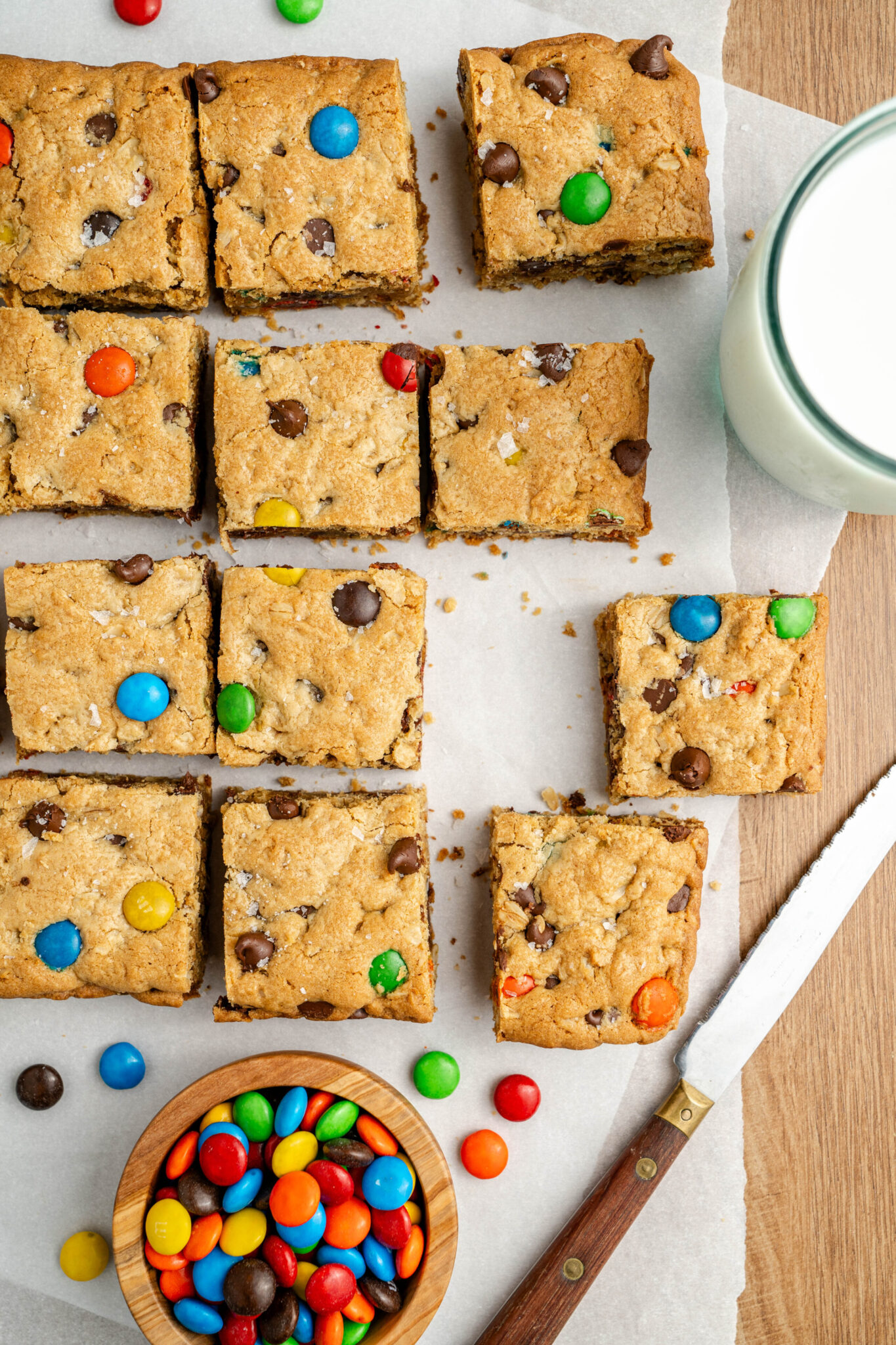 Monster Cookie Bars - The Cookin Chicks