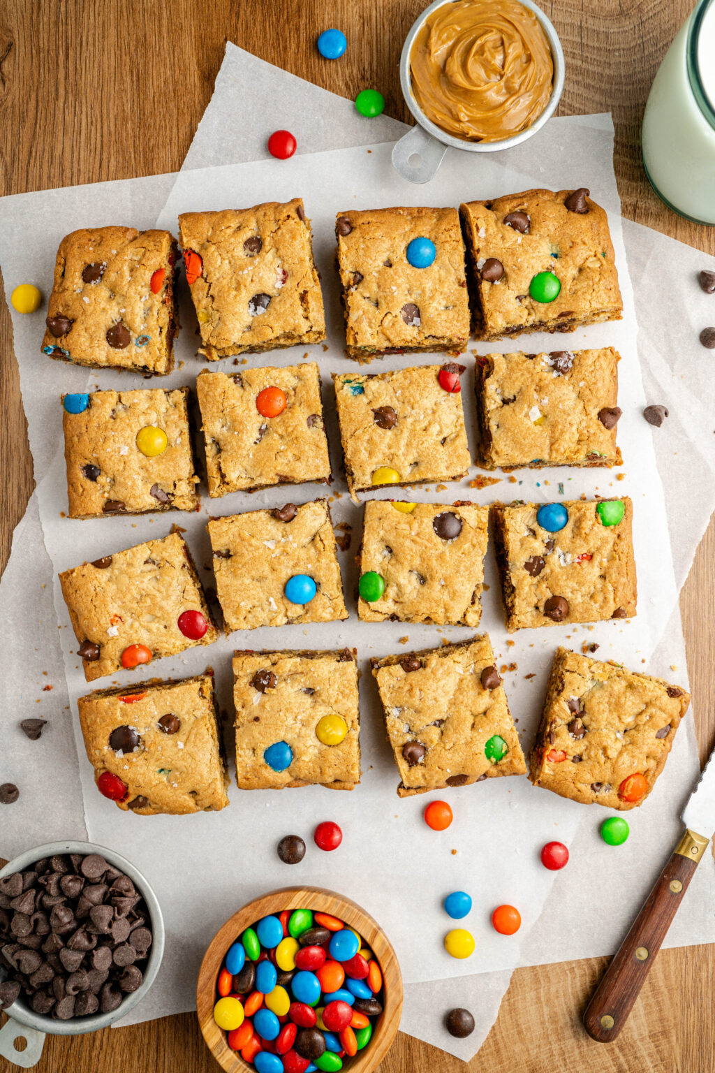 Monster Cookie Bars - The Cookin Chicks