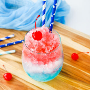 a cherry on top of a 4th of July slushy.
