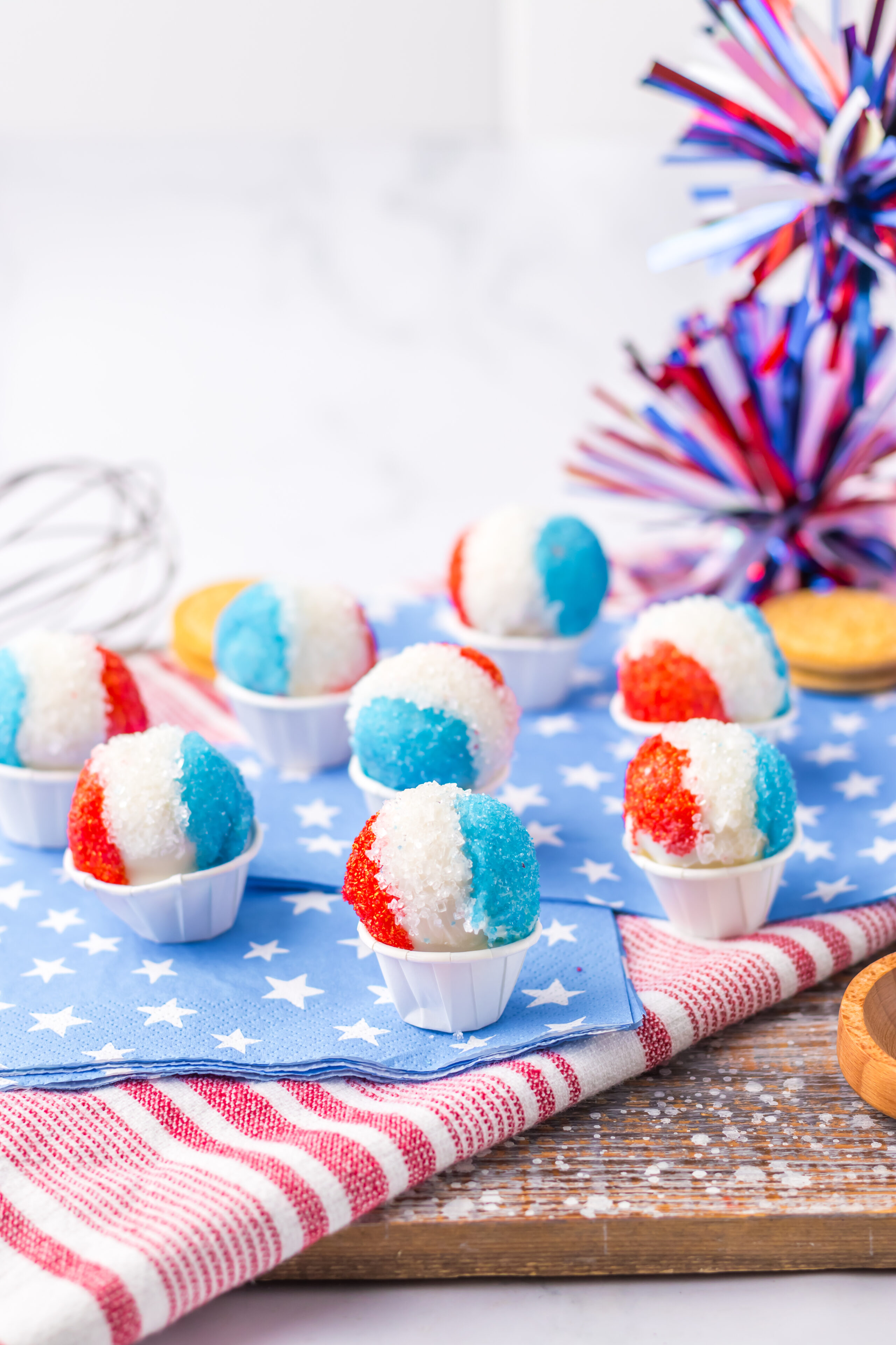 Snow Cone Oreo Truffles