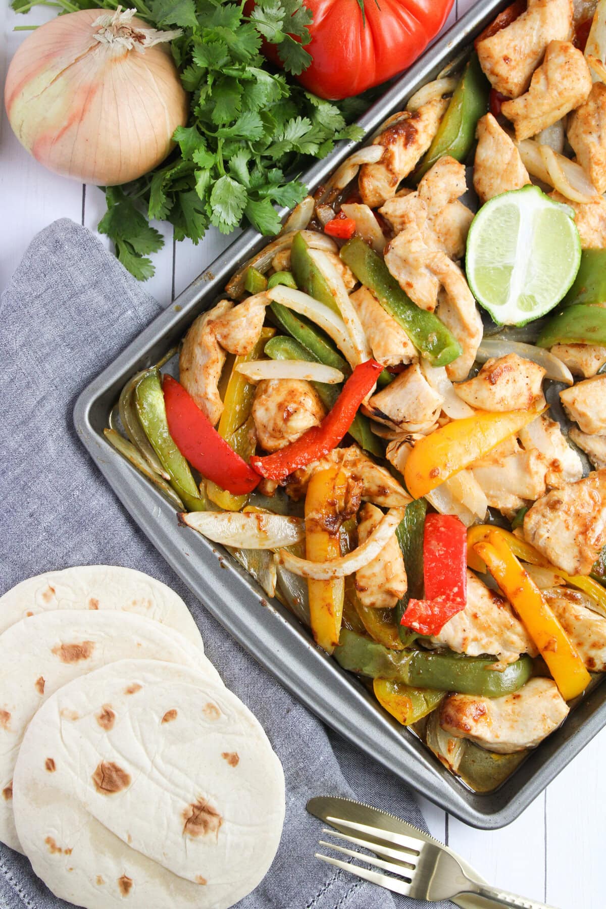 Sheet Pan Chicken Fajitas