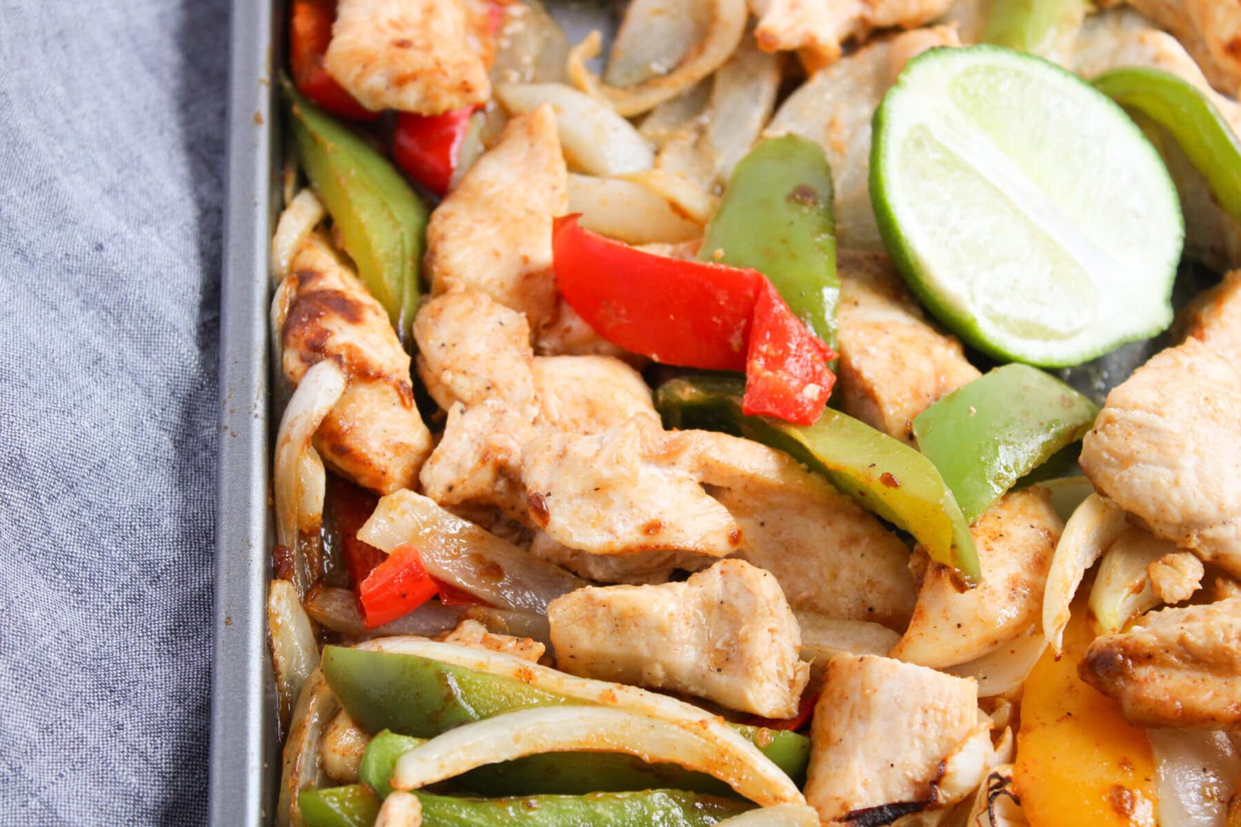 Sheet Pan Chicken Fajitas The Cookin Chicks