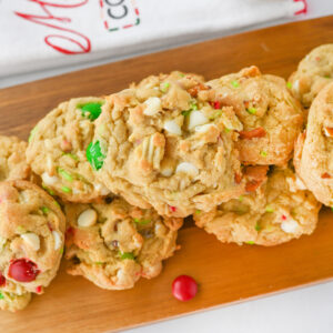 a kitchen sink cookie that has lots of festive add in's.