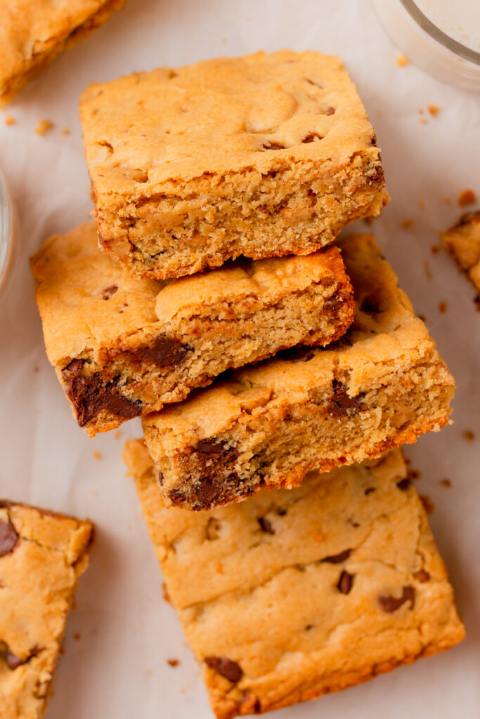 a sliced dessert with chocolate and pantry staple ingredients.