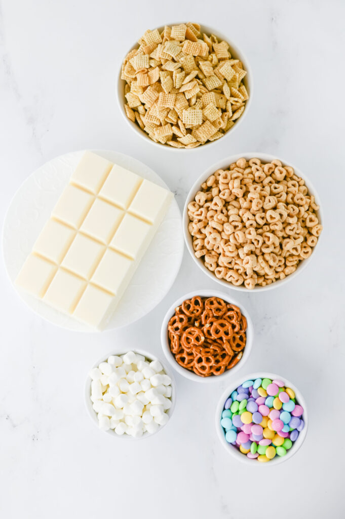 all the ingredients needed to make bunny bait.