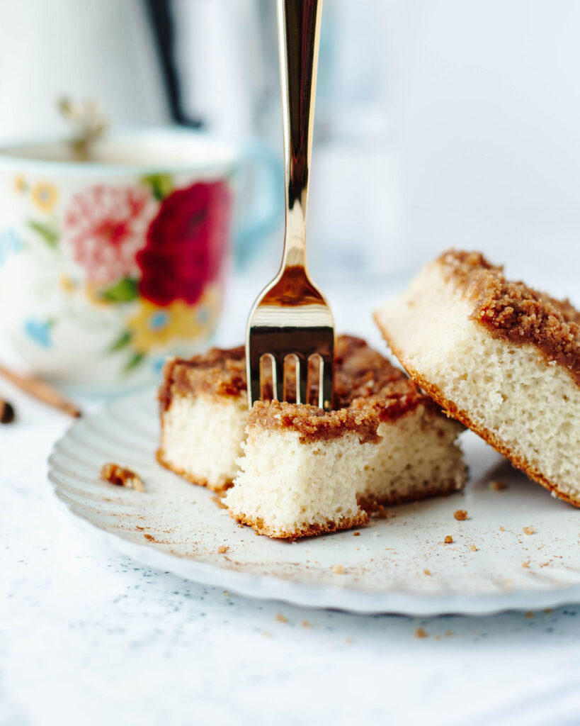 a shortcut breakfast or anytime sweet made using pre-made baking mix.