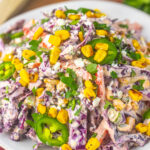 a refreshing BBQ side dish with vibrant colors and flavors.