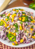 Mexican Street Corn Coleslaw - The Cookin Chicks