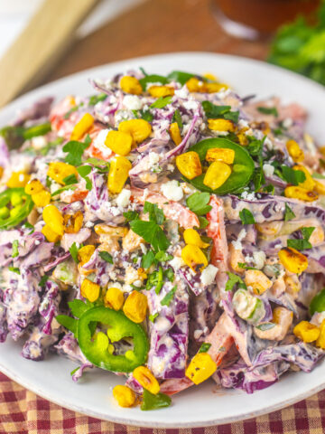 a refreshing BBQ side dish with vibrant colors and flavors.