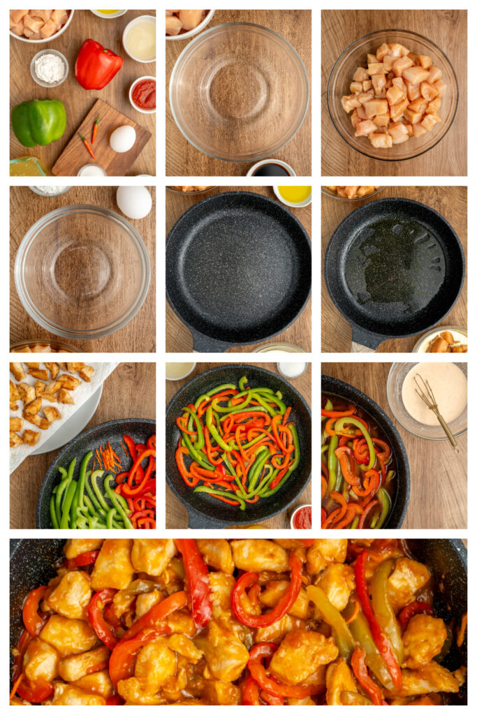 step by step on how to make Angry Chicken.