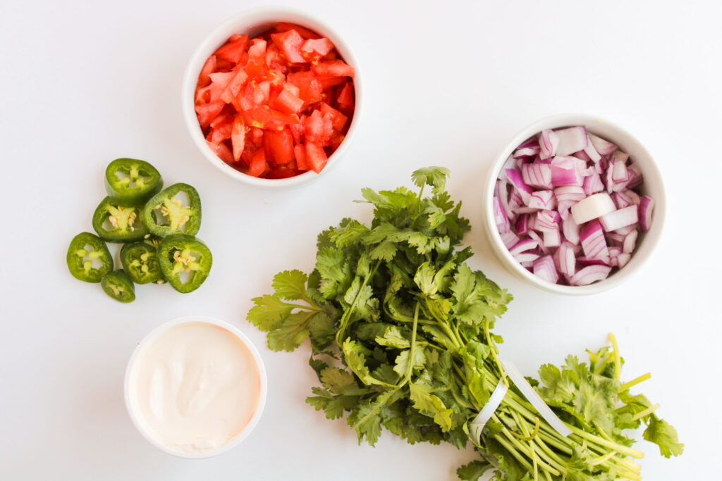 the toppings to load up your nachos.