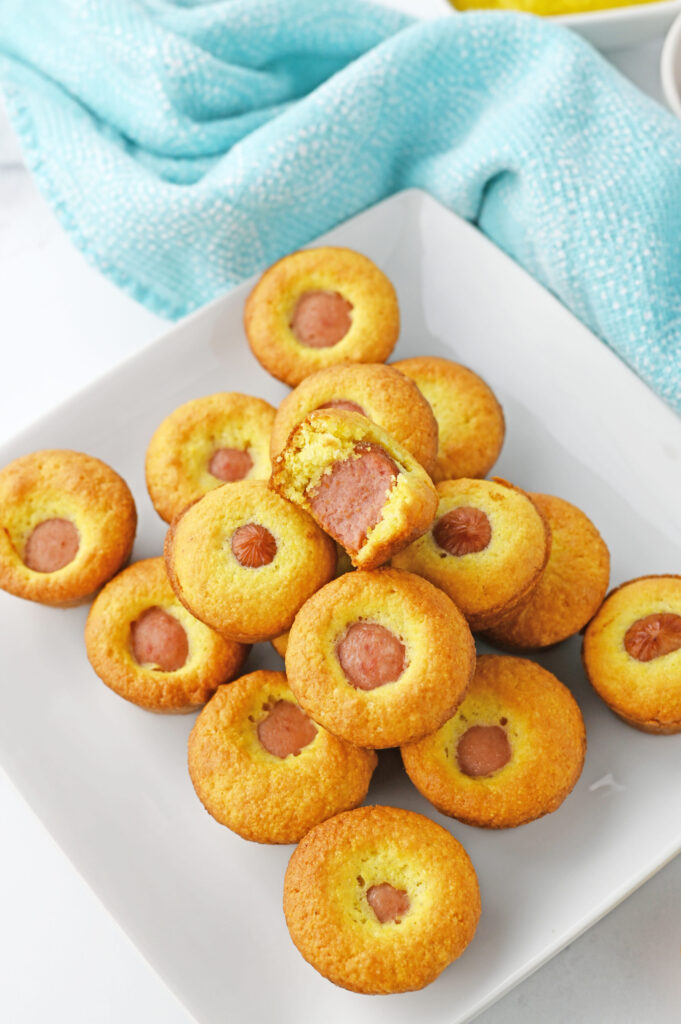 a bite sized snack perfect to dip into any favorite condiment.