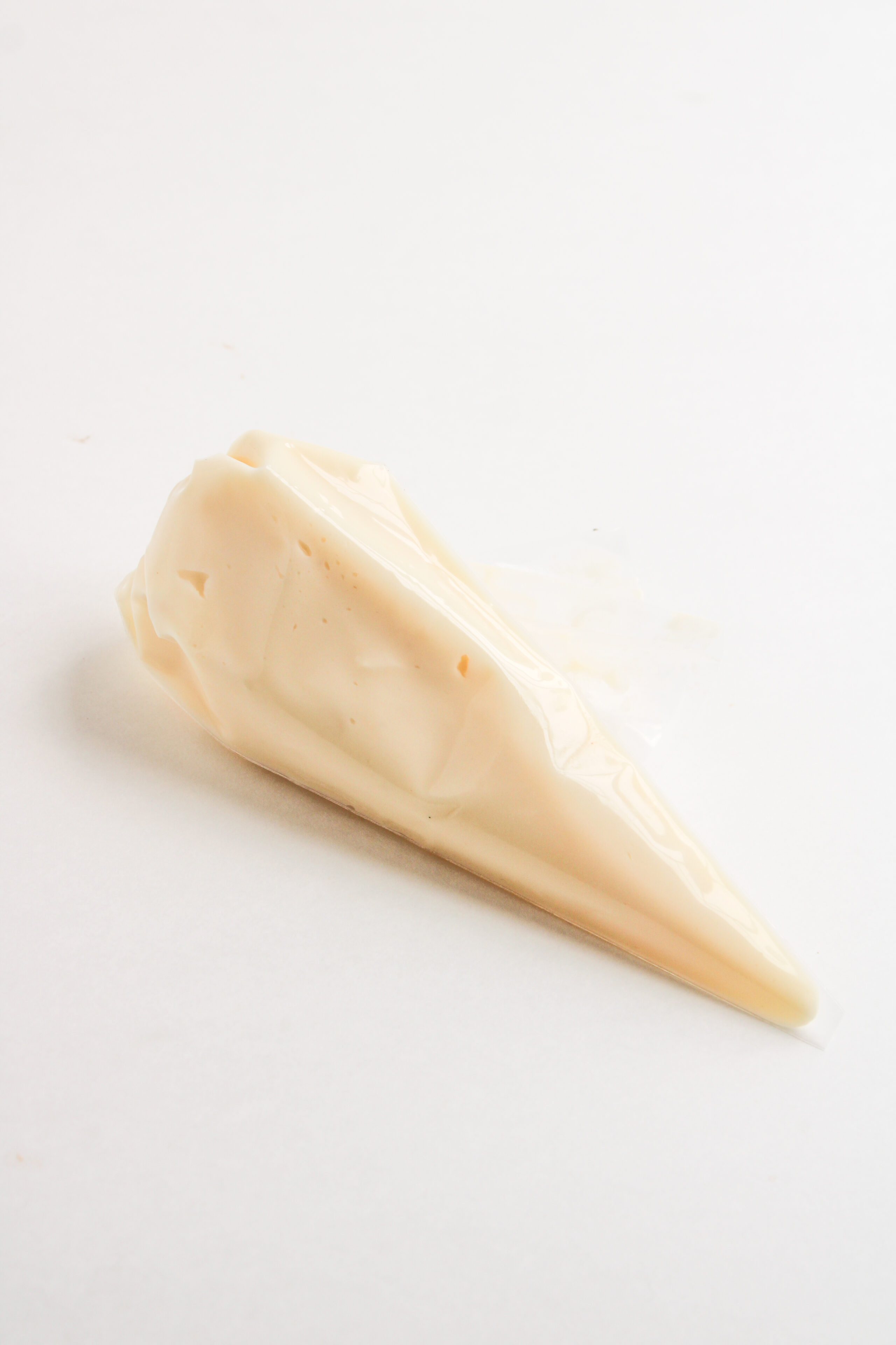 frosting added to a piping bag.