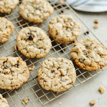 Cooled Silo Cookies on a wire cooling rack ready to serve.