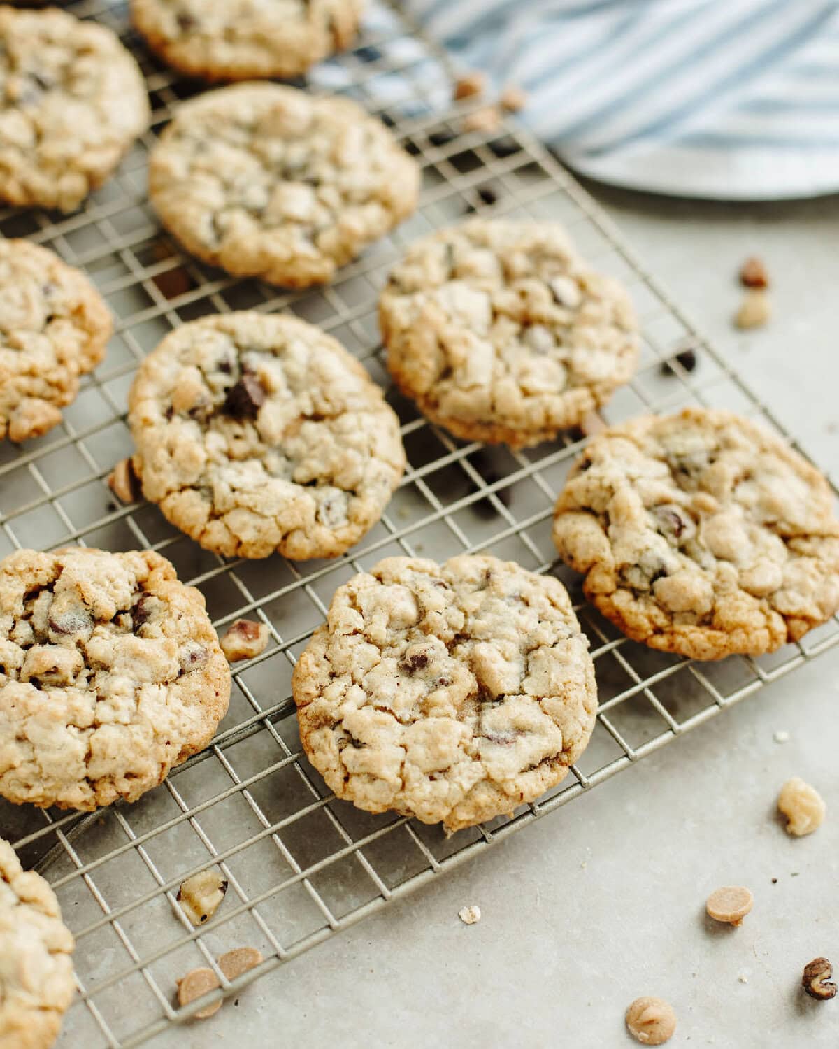 Cooled Silo Cookies on a wire cooling rack ready to serve.
