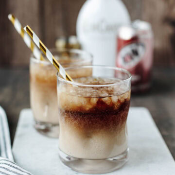A creamy root beer float with Rumchata added in a for a boozy twist.