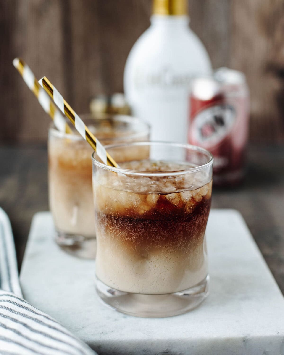 A creamy root beer float with RumChata added for a fun, boozy twist.
