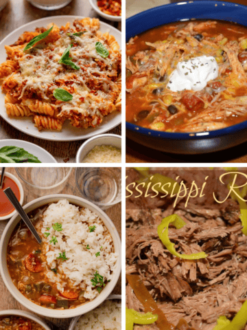 Weekly Meal Plan #19 featuring five easy family dinner ideas for October