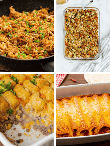Weekly Meal Plan #20 with five easy family dinner recipes for October