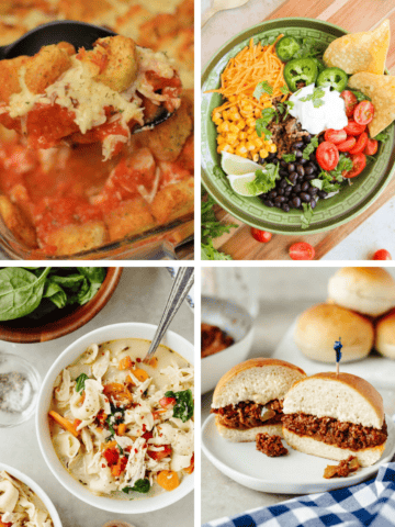 Weekly Meal Plan #22 featuring five easy family dinner recipes for November.